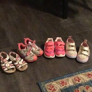 5m toddler shoe bundle stride rite Nike Skechers